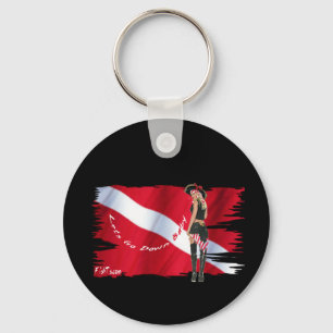 Llavero Bebés calientes de la zambullida en el bikini