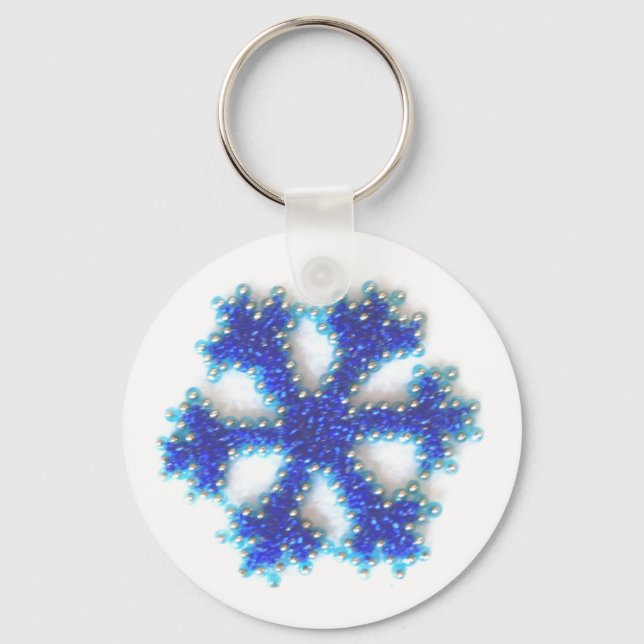 Llavero Bebida azul Snowflake (Anverso)