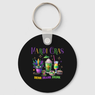 Llavero Bebida dulce borracha borracha gracioso Mardi Gras