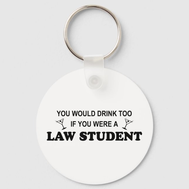 Llavero Bebida también - Estudiante de Derecho (Anverso)