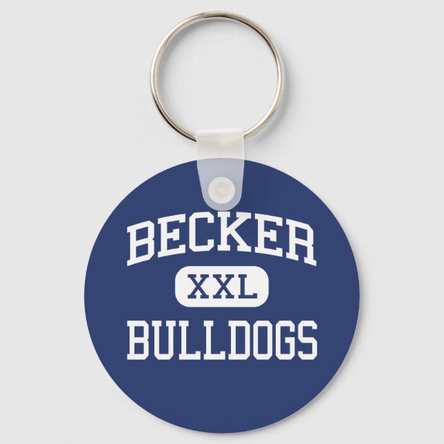 Llavero Becker - Bulldoges - Escuela Secundaria - Becker M (Anverso)