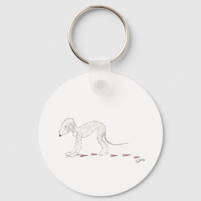 Llavero Bedlington Terrier Keyring (Anverso)