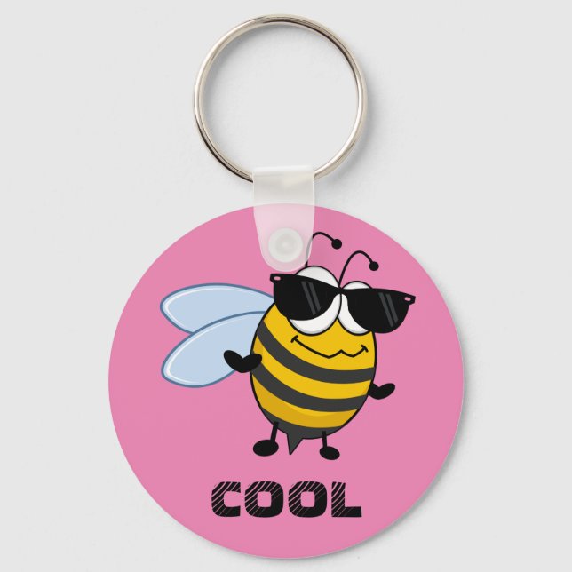 Llavero Bee Guay | Gracioso Personalizable Trendy Bee (Anverso)