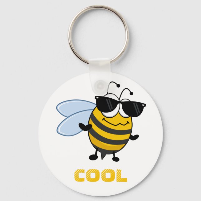 Llavero Bee Guay | Gracioso Personalizable Trendy Bee (Anverso)