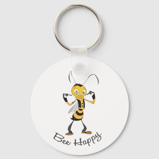 Llavero Bee Happy (Anverso)
