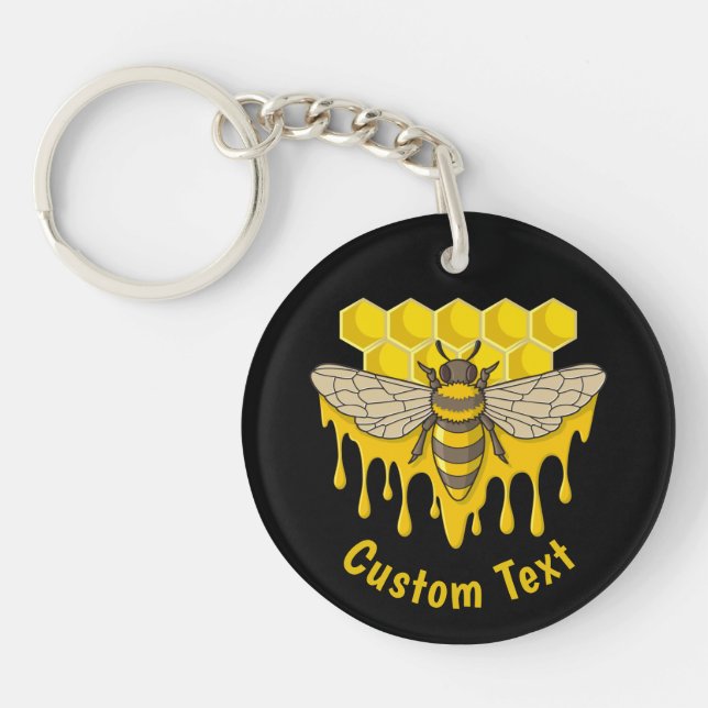 Llavero Bee Hive Honey Keychain (Frente)