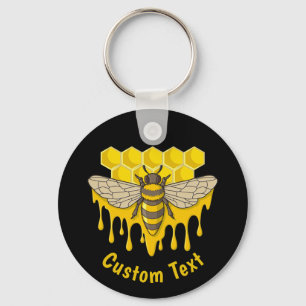 Llavero Bee Hive Honey Keychain