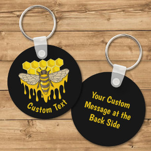 Llavero Bee Hive Honey Keychain