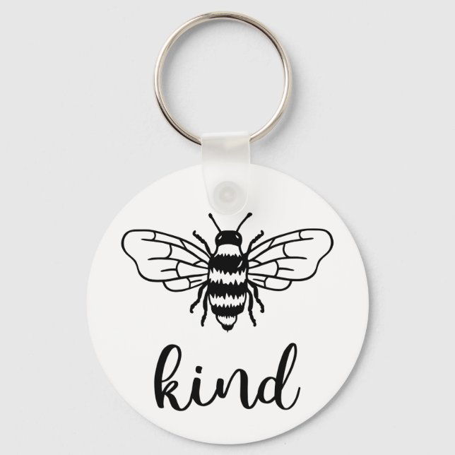 Llavero Bee Kind Black (Anverso)