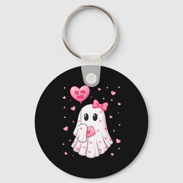 Llavero Bee My Boo Heart Boo Ghost Valentine Outfit Women  (Anverso)