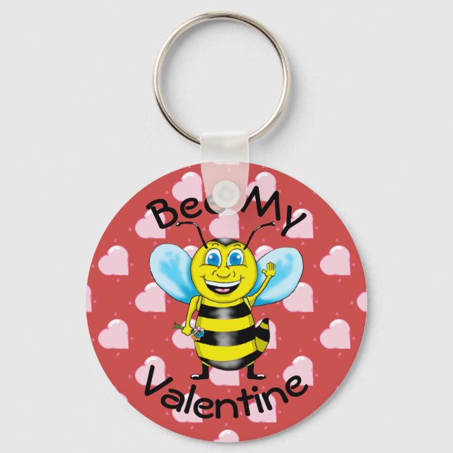 Llavero Bee My Valentine Keychain (Anverso)