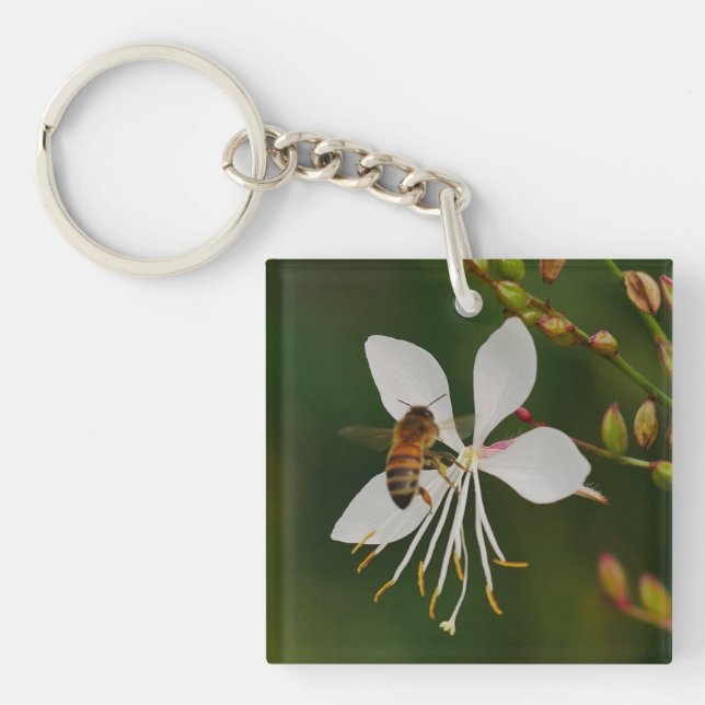 Llavero Bee on Flower Key Ring (Frente)