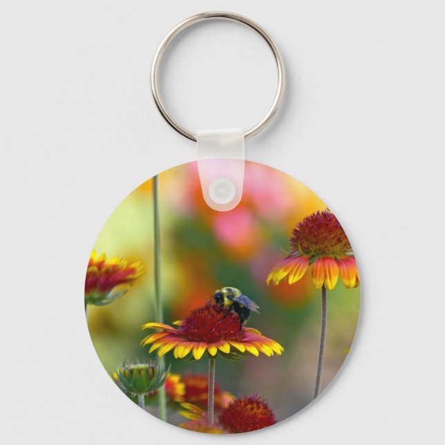 Llavero Bee on Gaillardia (Anverso)