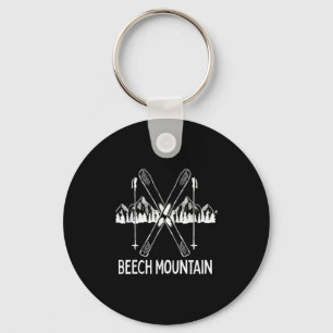 Llavero Beech Mountain North Carolina NC Retro Skiing