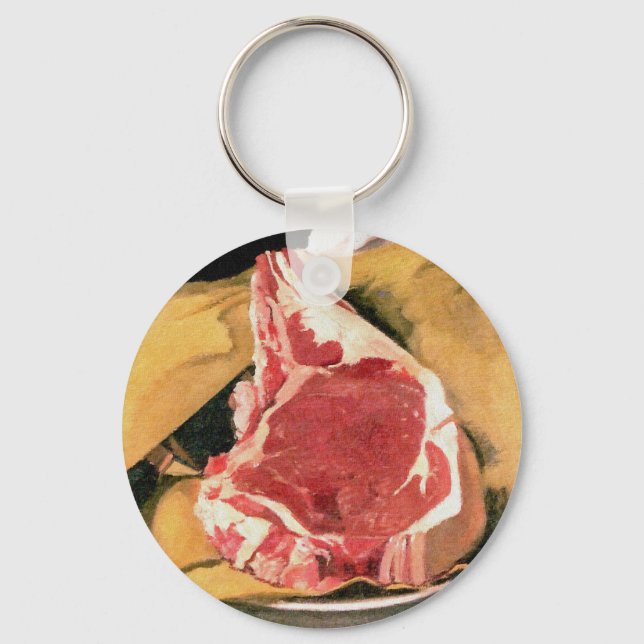 Llavero Beef Steak Vintage Art de Felix Vallotton (Anverso)