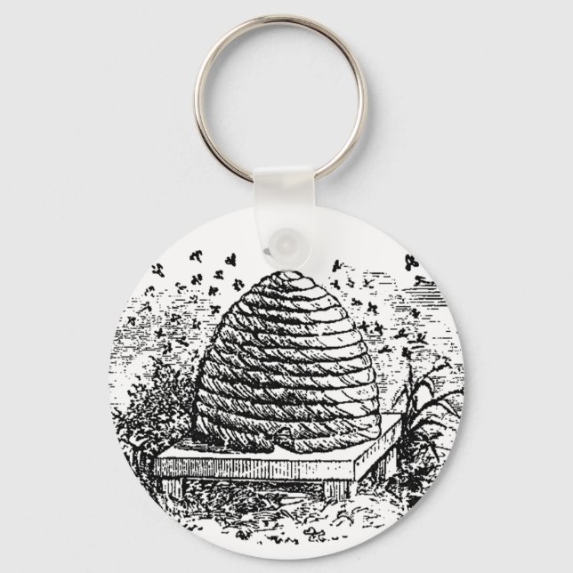 Llavero Beehive vintage Abejas (Anverso)