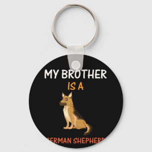 Llavero Beekeeper Art Mi Hermano Es Un Pastor Alemán