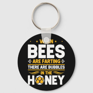 Llavero Beekeeper Gift Cuando las abejas están despidien