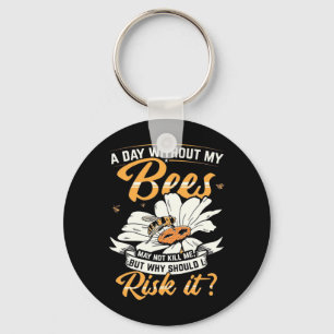 Llavero Beekeeper Gift Un día sin mis abejas