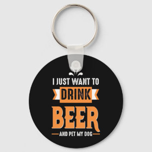 Llavero Beer Beer Beer and Dog