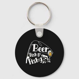Llavero Beer Fishy Fishy Graciosa Pesca Cita para los aman
