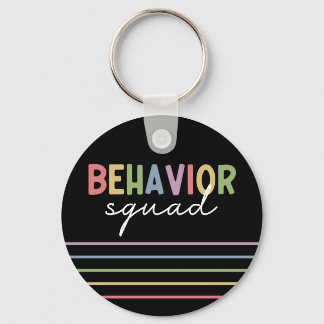 Llavero Behavior Squad | Behavior Therapist ABA Therapist (Anverso)