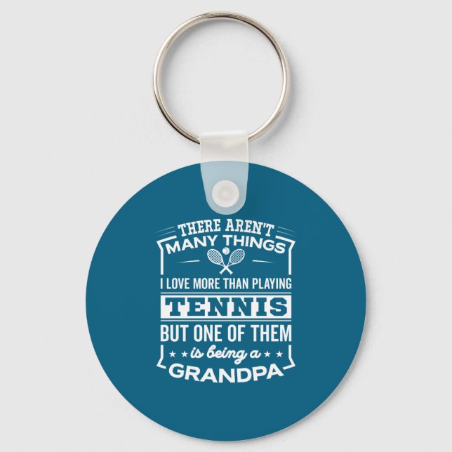 Llavero Being A Tennis Grandpa Funny Old Man  (Anverso)