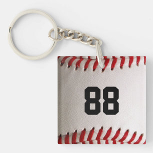 Llavero Béisbol con número de Personalizable