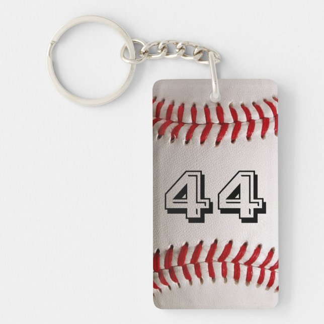 Llavero Béisbol con número de Personalizable (Frente)