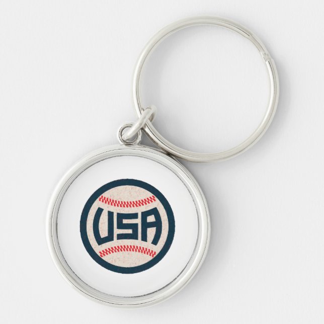Llavero Béisbol de EE. UU. equipo (Frente)