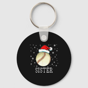 Llavero Béisbol de Navidad Hermana Xmas Sombrero de Santa