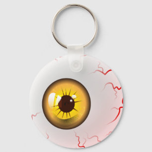 Llavero Béisbol de terror amarillo