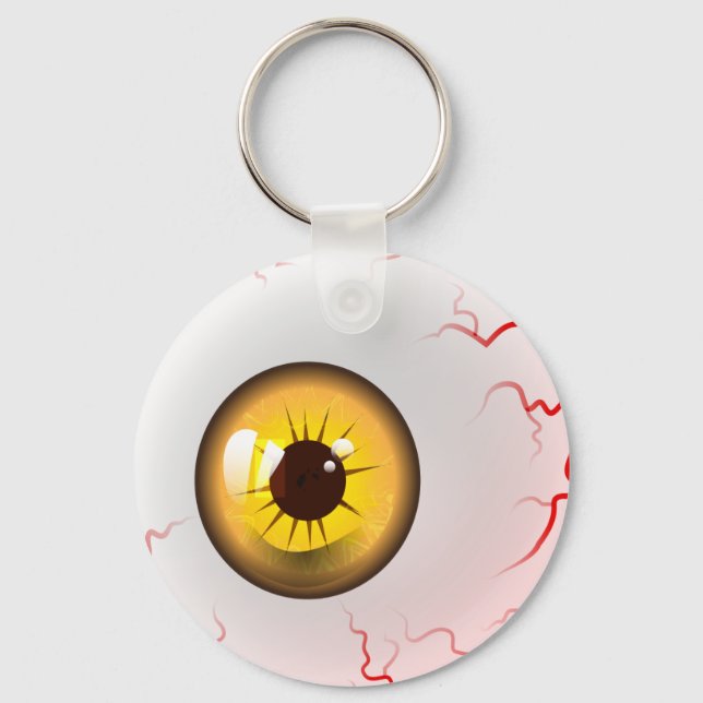 Llavero Béisbol de terror amarillo (Anverso)