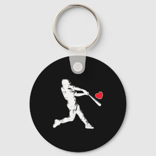 Llavero Béisbol Del Día De San Valentín Silueta Del Batead