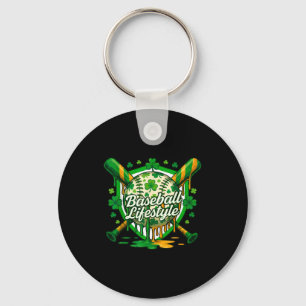 Llavero Béisbol día de san patricio niños niñas hombres mu