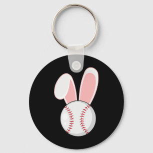 Llavero Béisbol divertido Bunny Easter Kids Niños Niños Ni