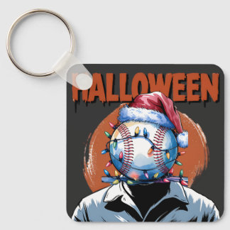 Llavero Béisbol festivo: Halloween se reúne con Navidades