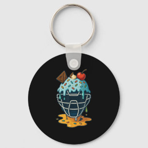 Llavero Béisbol Mascara Máscara Hielo Crema Drikles Des