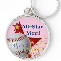Béisbol Mom rosa destellante de Estrellas