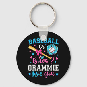 Llavero Béisbol o lazos a la abuela le encanta la revelaci