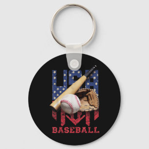 Llavero Béisbol Patriótico 4 De Julio Hombres EE. UU. Band