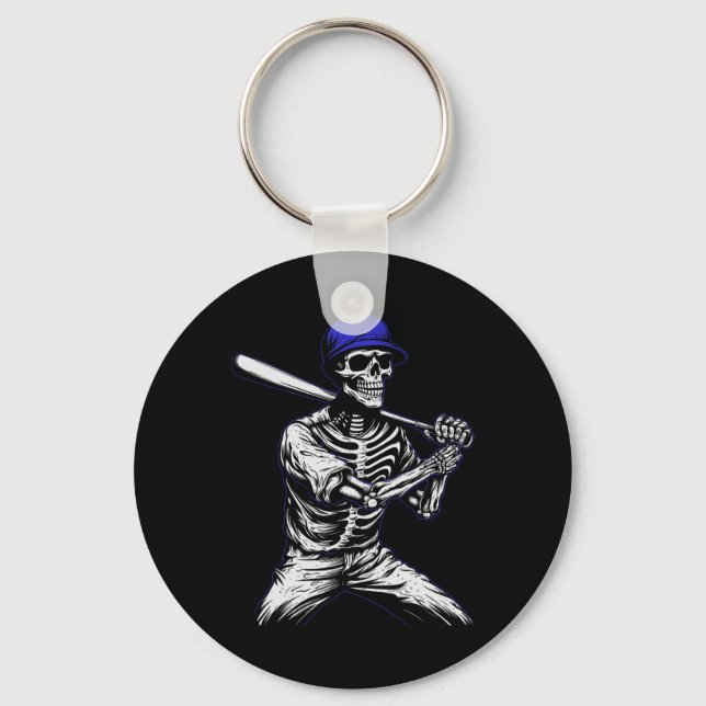 Llavero Béisbol Skeleton Halloween (Anverso)