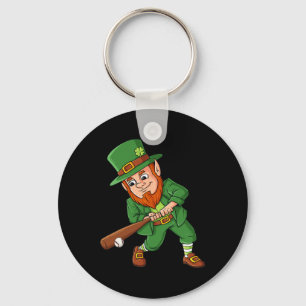 Llavero Béisbol St Patricks Día Leprechaun Hitter Batter