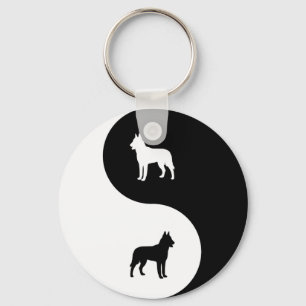 Llavero Belga Malinois Yin Yang