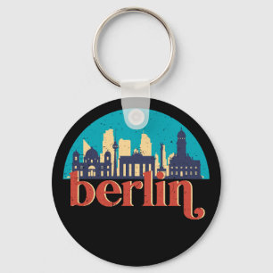 Llavero Belice Alemania City Skyline Vintage