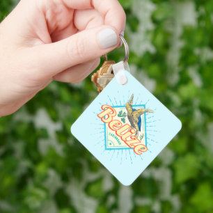 Llavero Belice Caribe Retro Turtle Vintage Souvenir