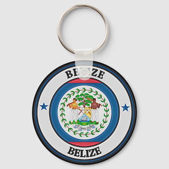 Llavero Belice Round Emblem (Anverso)