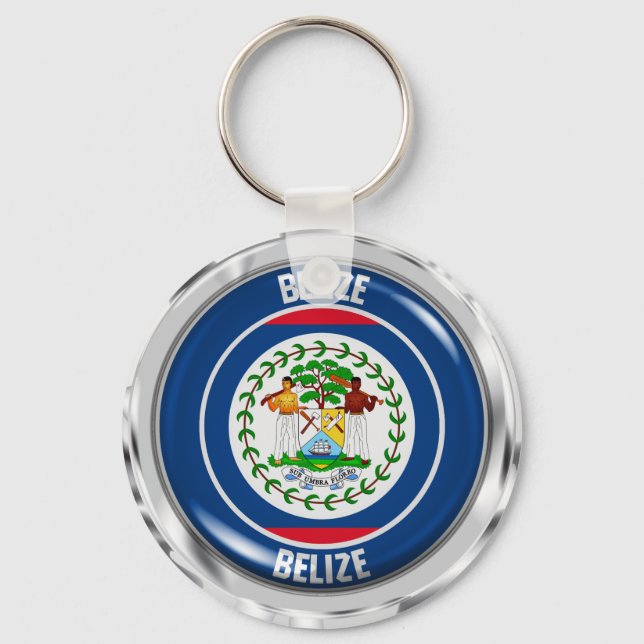 Llavero Belice Round Emblem (Anverso)