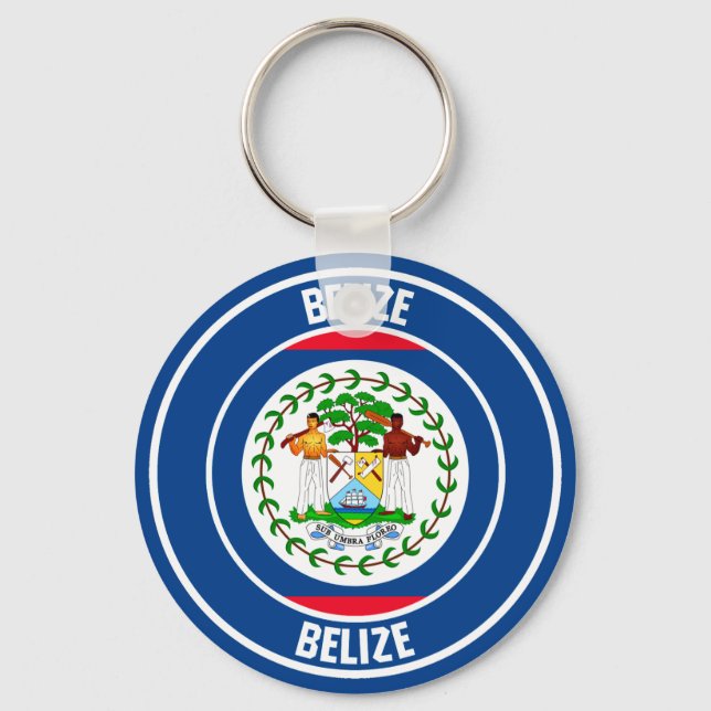 Llavero Belice Round Emblem (Anverso)