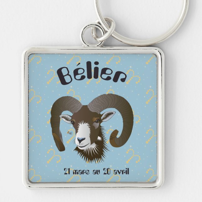 Llavero Bélier 21 mars au 20 avril Oporto clés (Frente)